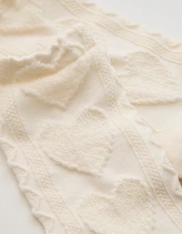 Aerie Heart Pointelle Crew Socks