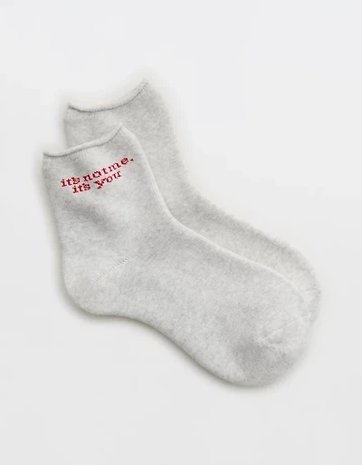 Aerie Terry Quarter Socks