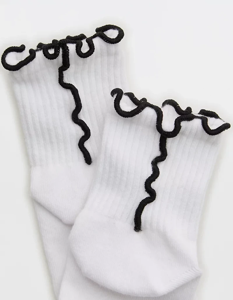 Aerie Color Seam Quarter Socks