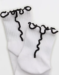 Aerie Color Seam Quarter Socks