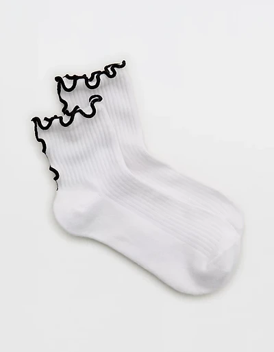 Aerie Color Seam Quarter Socks