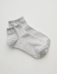 Aerie Striped Cotton Shortie Socks