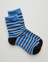 Aerie Striped Crew Socks
