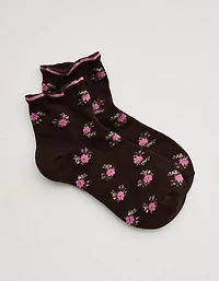 Aerie Mini Ruffle Quarter Socks