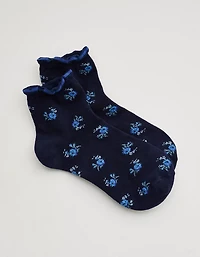 Aerie Mini Ruffle Quarter Socks