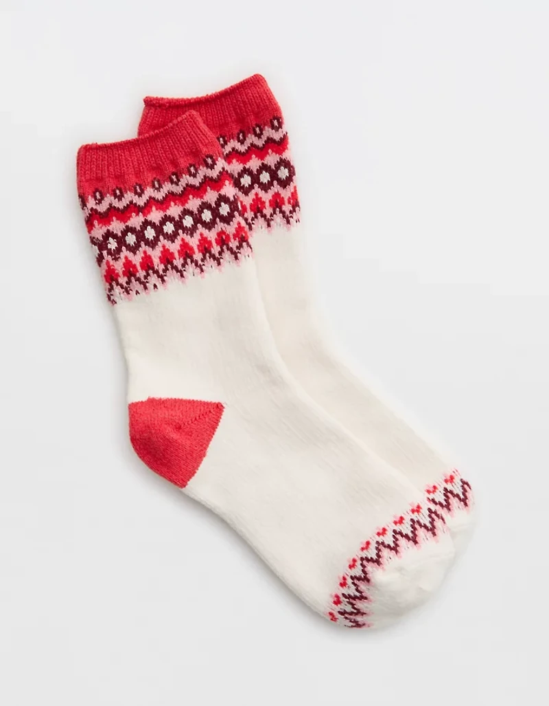 Aerie Crew Fairisle Socks