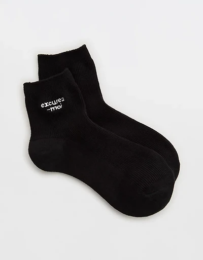 Aerie Embroidered Bobby Socks