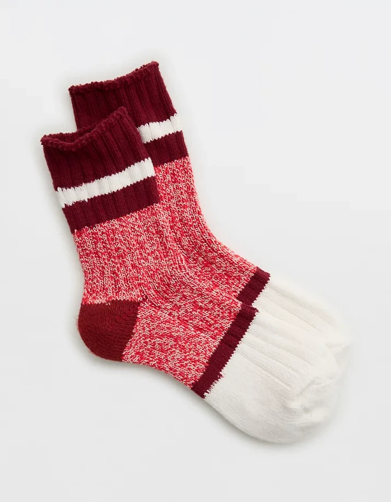 Aerie Colorblock Marled Crew Socks