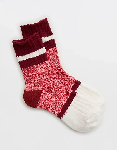 Aerie Colorblock Marled Crew Socks
