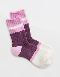 Aerie Colorblock Marled Crew Socks