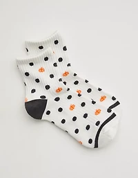 Aerie Ribbed Cotton Quarter Socks
