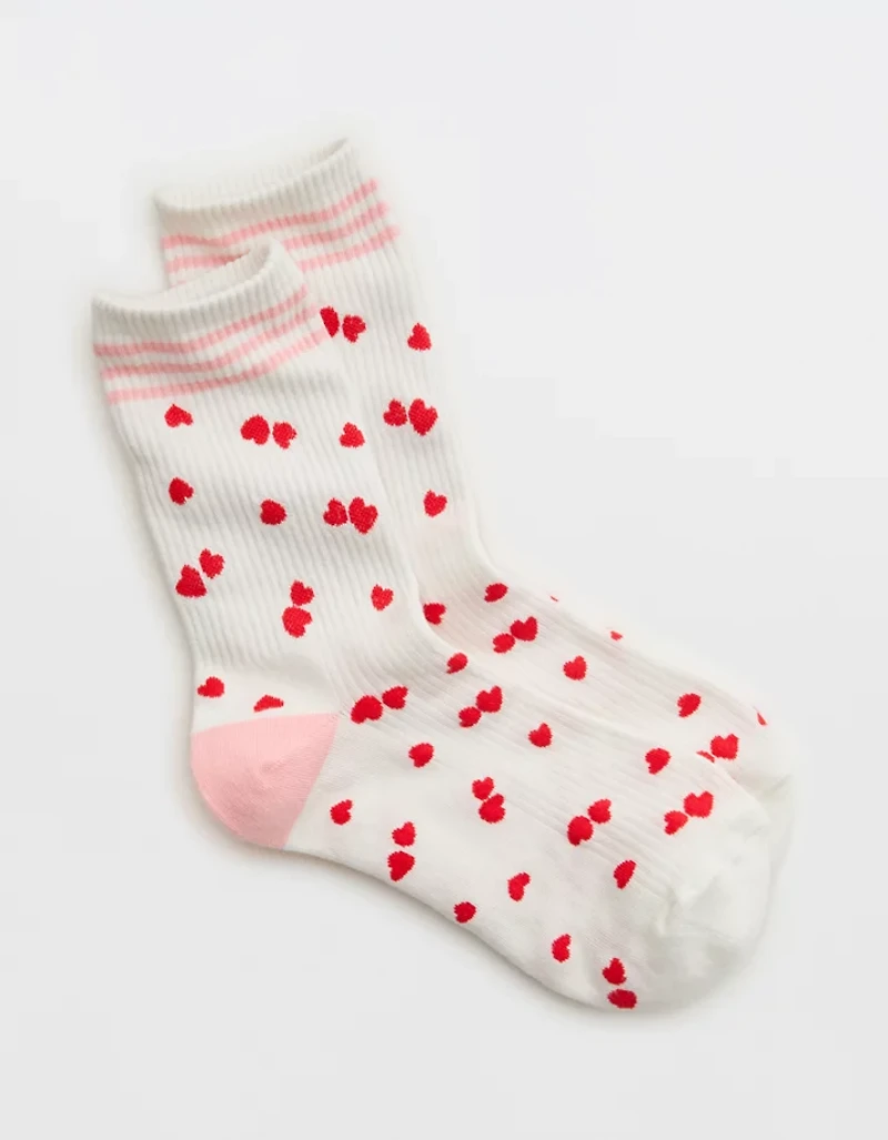 Aerie Ribbed Cotton Crew Socks