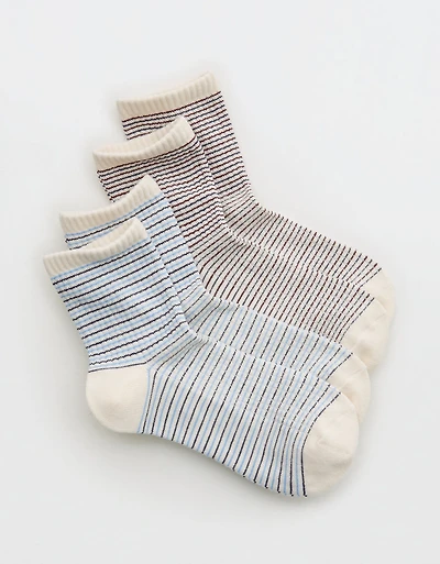 Aerie Mix & Match Bobby Sock 2-Pack