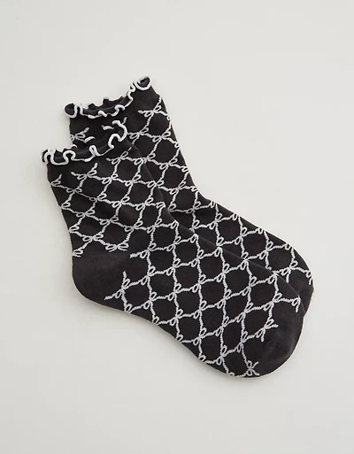 Aerie Scallop Tipping Bobby Socks