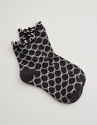 Aerie Scallop Tipping Bobby Socks