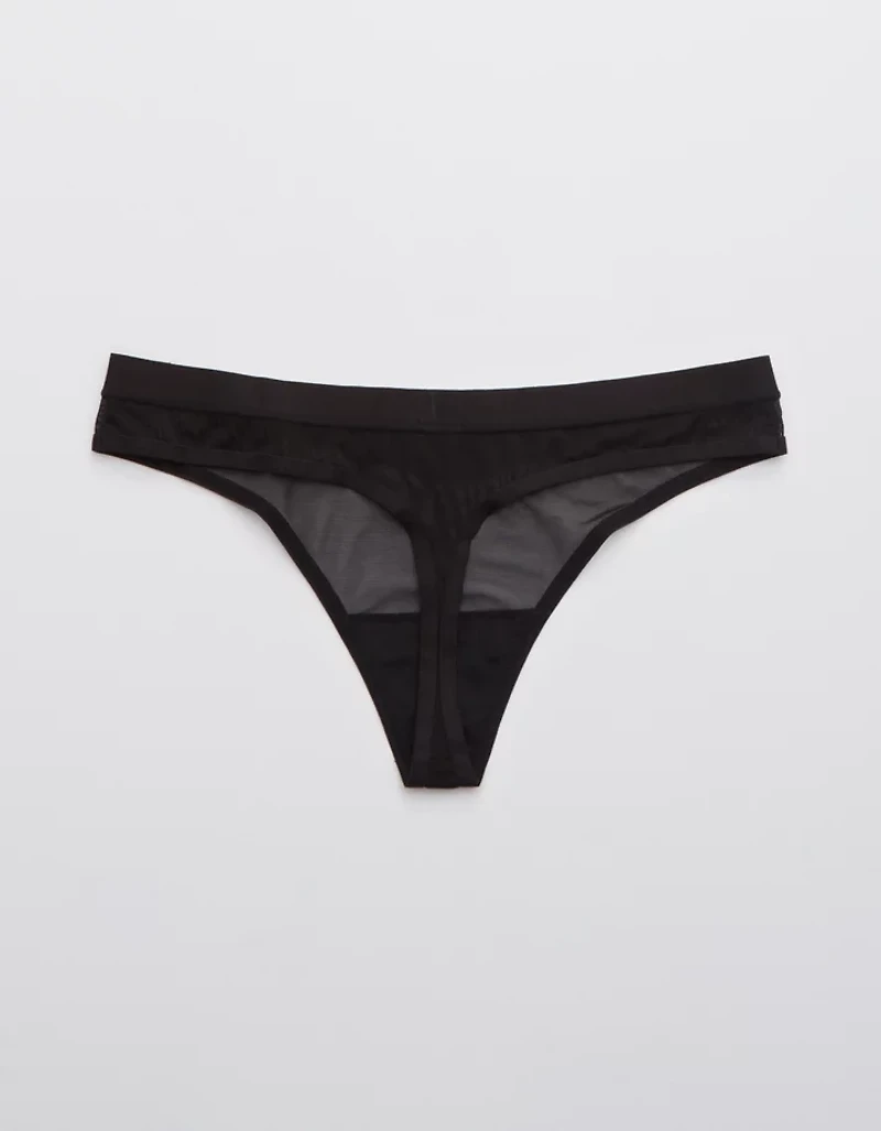 Aerie Mesh Thong Underwear