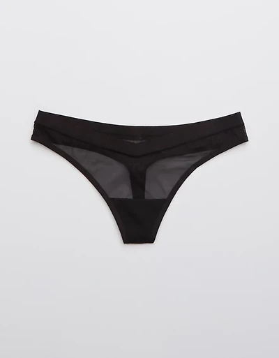 Aerie Mesh Thong Underwear