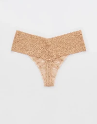 Show Off Vintage Lace Wide Waistband Thong Underwear