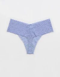 Show Off Vintage Lace Wide Waistband Thong Underwear
