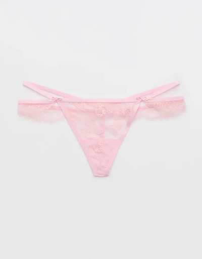 Show Off Rosebud Lace Thong Underwear