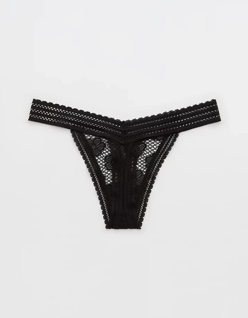 Show Off Beachside Lace Thong Underwear