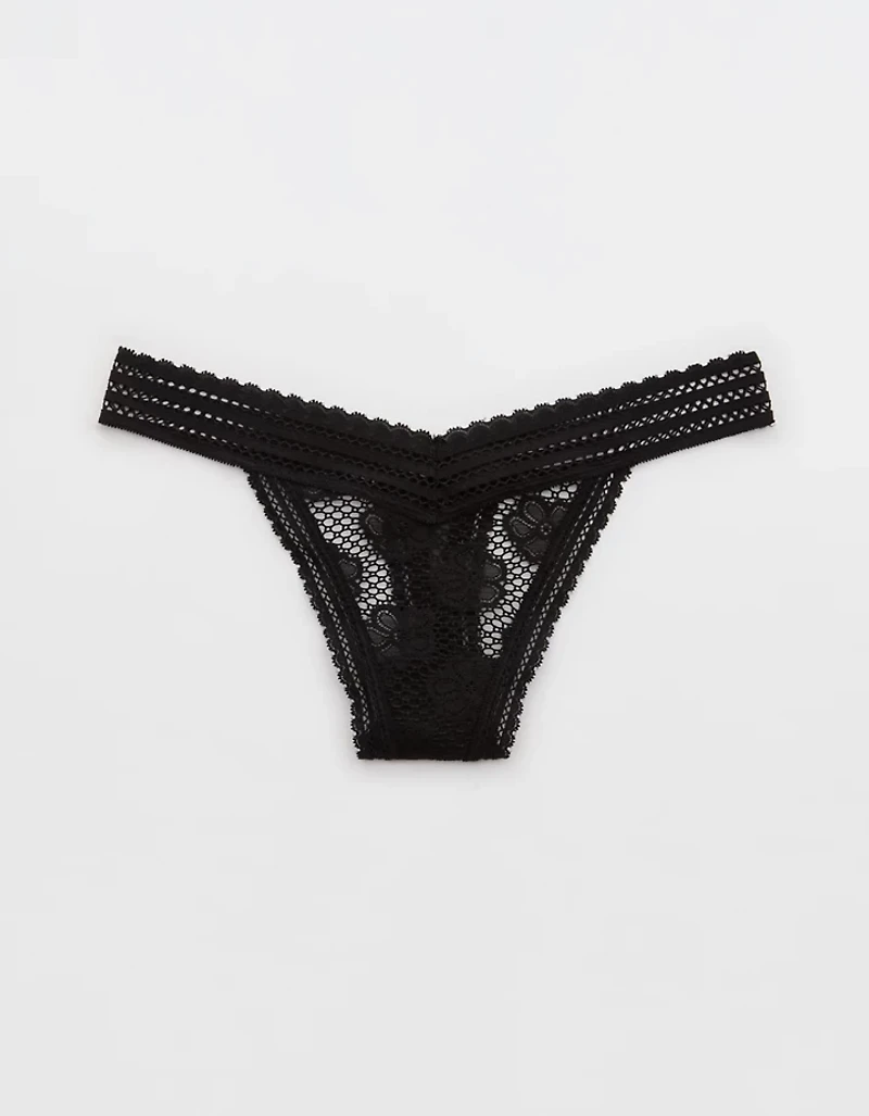 Show Off Beachside Lace Thong Underwear