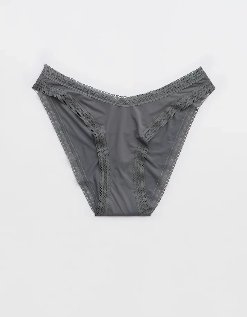 SMOOTHEZ Microfiber Lace Bikini Underwear