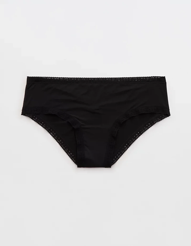 SMOOTHEZ Microfiber Lace Cheeky Underwear
