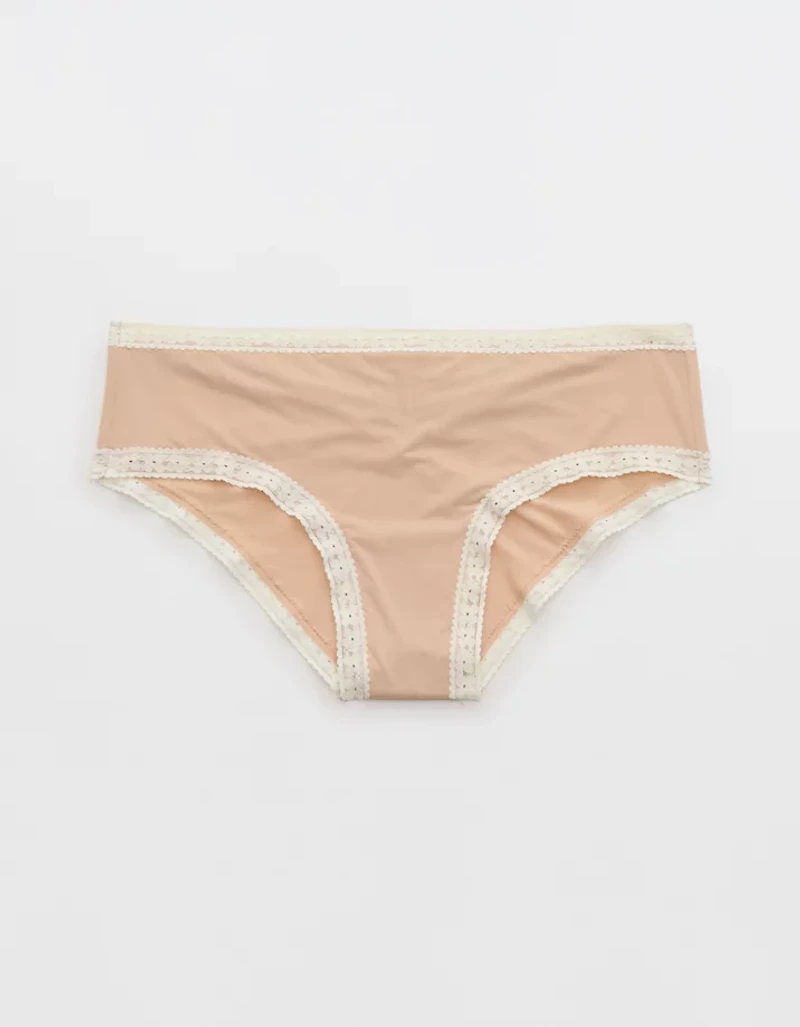 SMOOTHEZ Microfiber Lace Cheeky Underwear