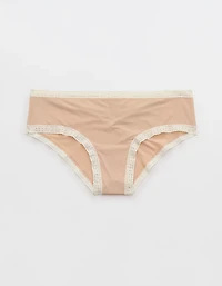 SMOOTHEZ Microfiber Lace Cheeky Underwear
