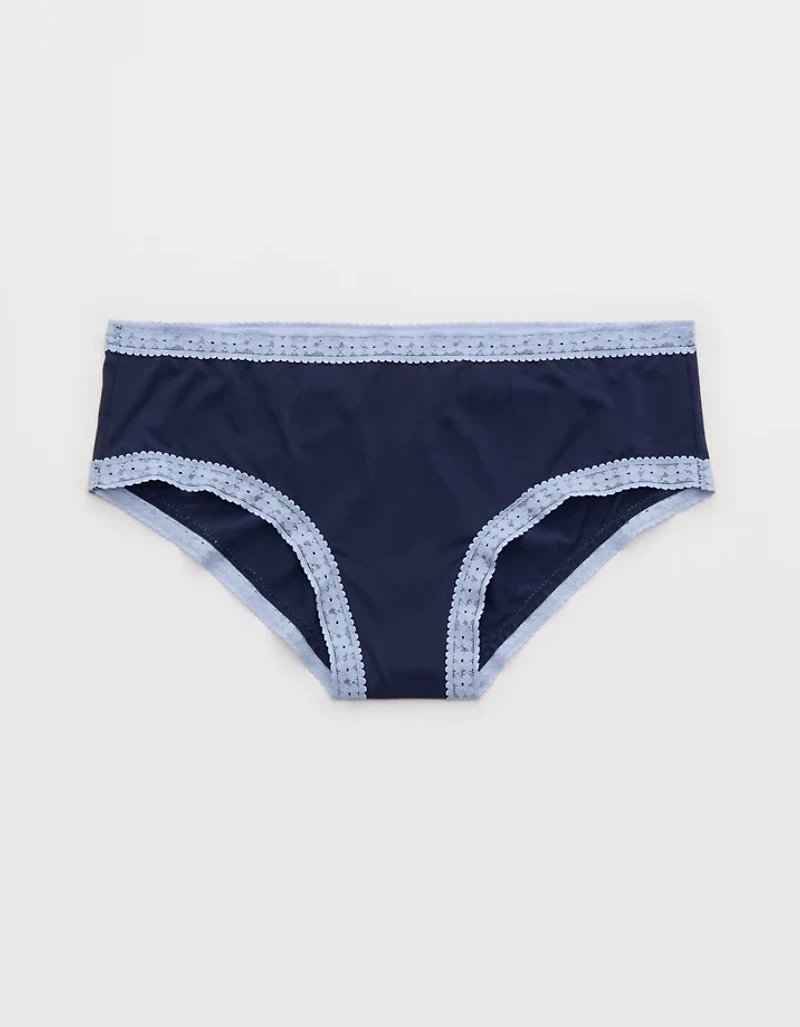 SMOOTHEZ Microfiber Lace Cheeky Underwear