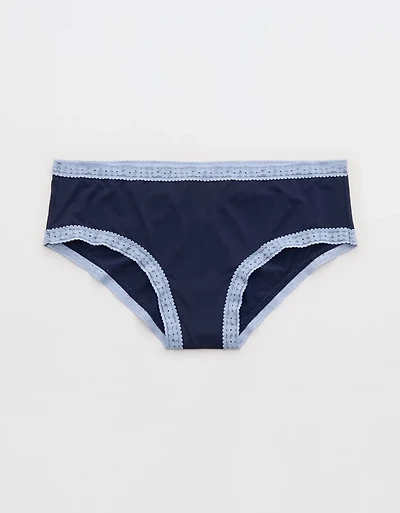 SMOOTHEZ Microfiber Lace Cheeky Underwear