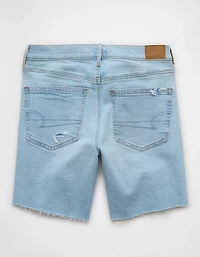 AE 8" Strigid Ripped Perfect Denim Bermuda Short