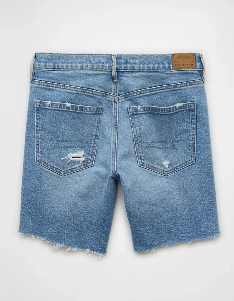 Bermuda en denim parfait extensible et rigide de 8 po AE