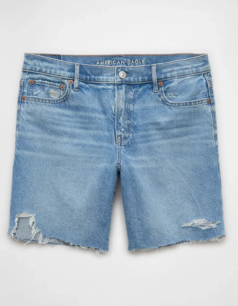 Bermuda en denim parfait extensible et rigide de 8 po AE