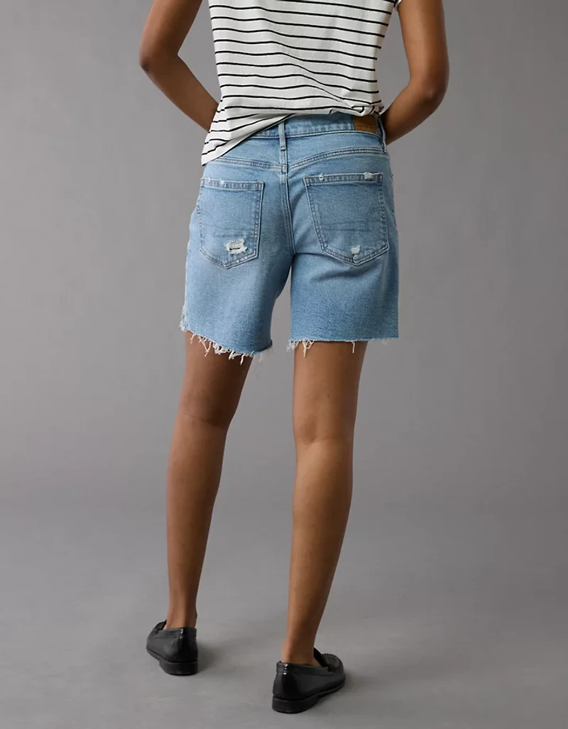 Bermuda en denim parfait extensible et rigide de 8 po AE