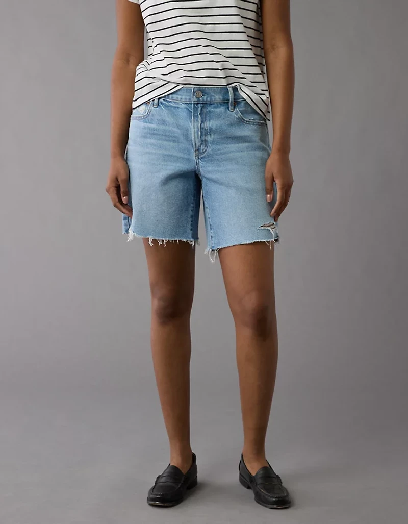 Bermuda en denim parfait extensible et rigide de 8 po AE
