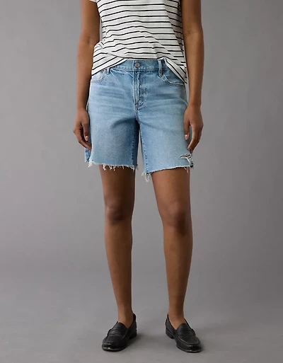 Bermuda en denim parfait extensible et rigide de 8 po AE