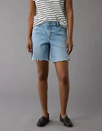 Bermuda en denim parfait extensible et rigide de 8 po AE