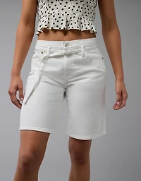 AE 11" Stretch Denim High-Waisted Jort