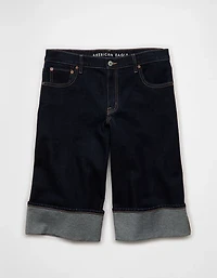 Short en jean à taille basse extensible de 15 po AE