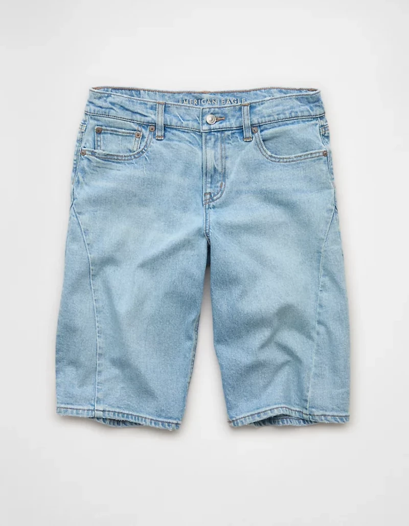 Short à jambe ballon en denim extensible de 13 po Drapé rêve AE