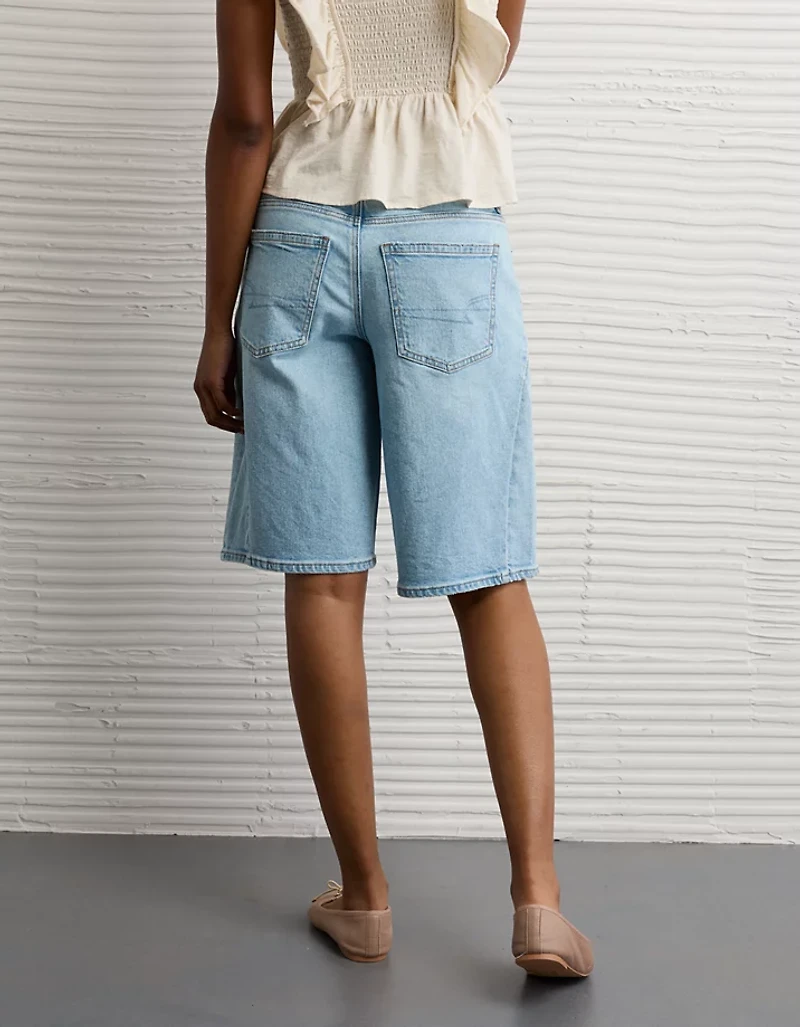 Short à jambe ballon en denim extensible de 13 po Drapé rêve AE