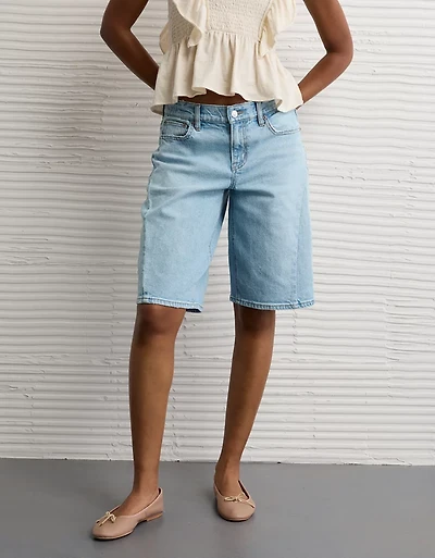 Short à jambe ballon en denim extensible de 13 po Drapé rêve AE