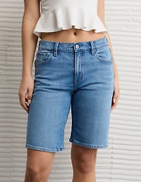 Short en jean à taille haute extensible de 11 po AE