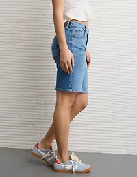 Short en jean à taille haute extensible de 11 po AE