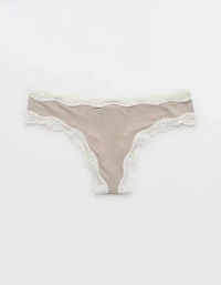 Superchill Modal Lace Thong Underwear