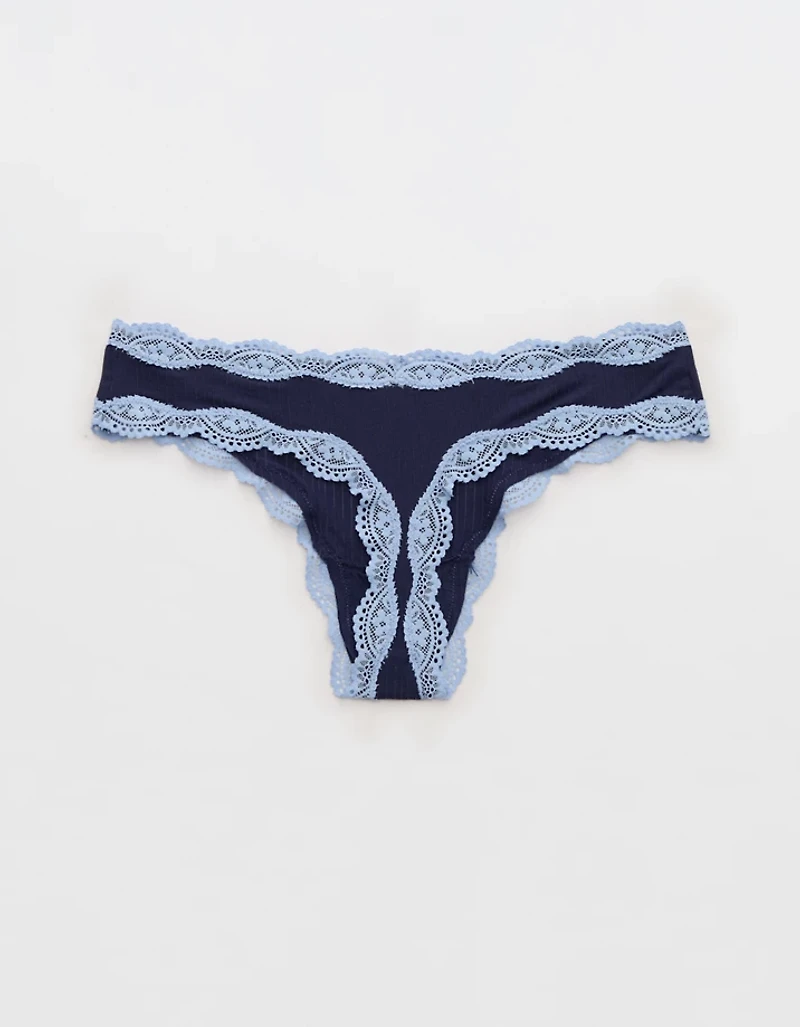 Superchill Modal Lace Thong Underwear
