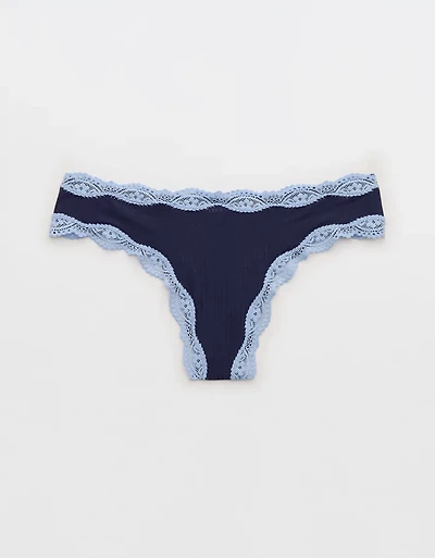 Superchill Modal Lace Thong Underwear