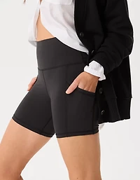 OFFLINE By Aerie The Hugger High Waisted 5" Pocket Bike Short